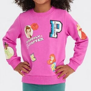 Disney Princess Toddler Girls Sweatshirt Mommy & Me Pink Size 4T